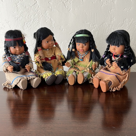 Sandy Dolls Other - Vintage Native American Collectible Gentle Dreams Baby Sandy Dolls Set of 4